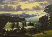 Thomas Chambers Niagara Falls viewed from Goat Island Sweden oil painting artist